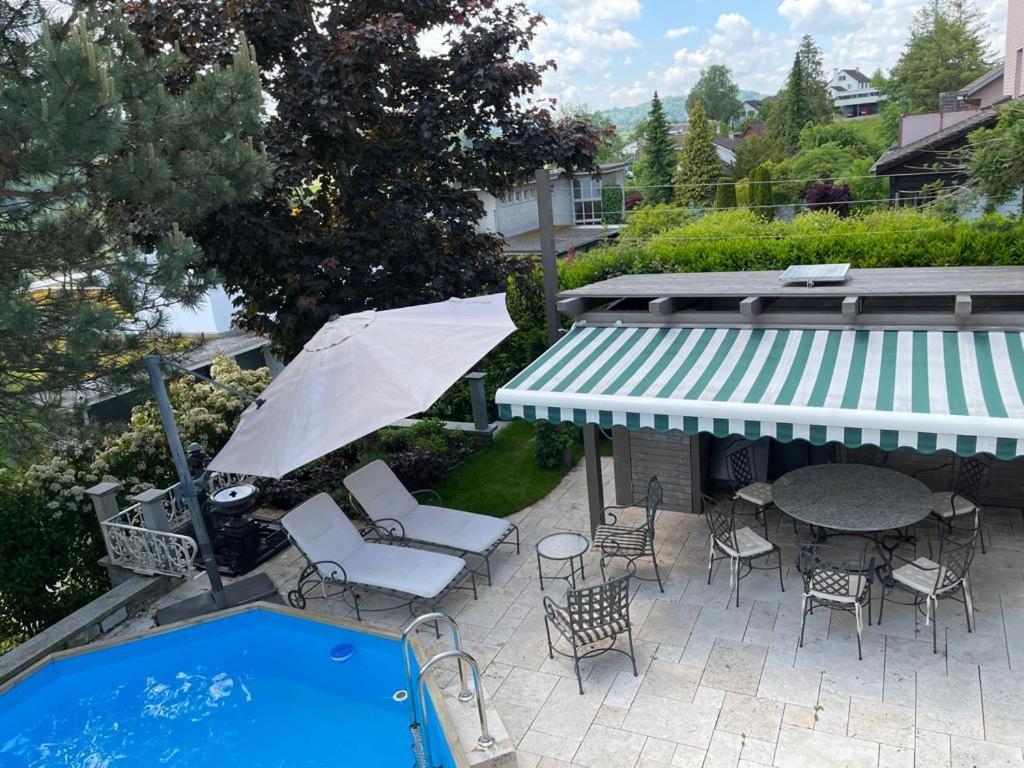 Villa Musica - Studio, Ruhig, Diskret,Mit Grossem Privatem Sitzplatz Ленцбург Экстерьер фото